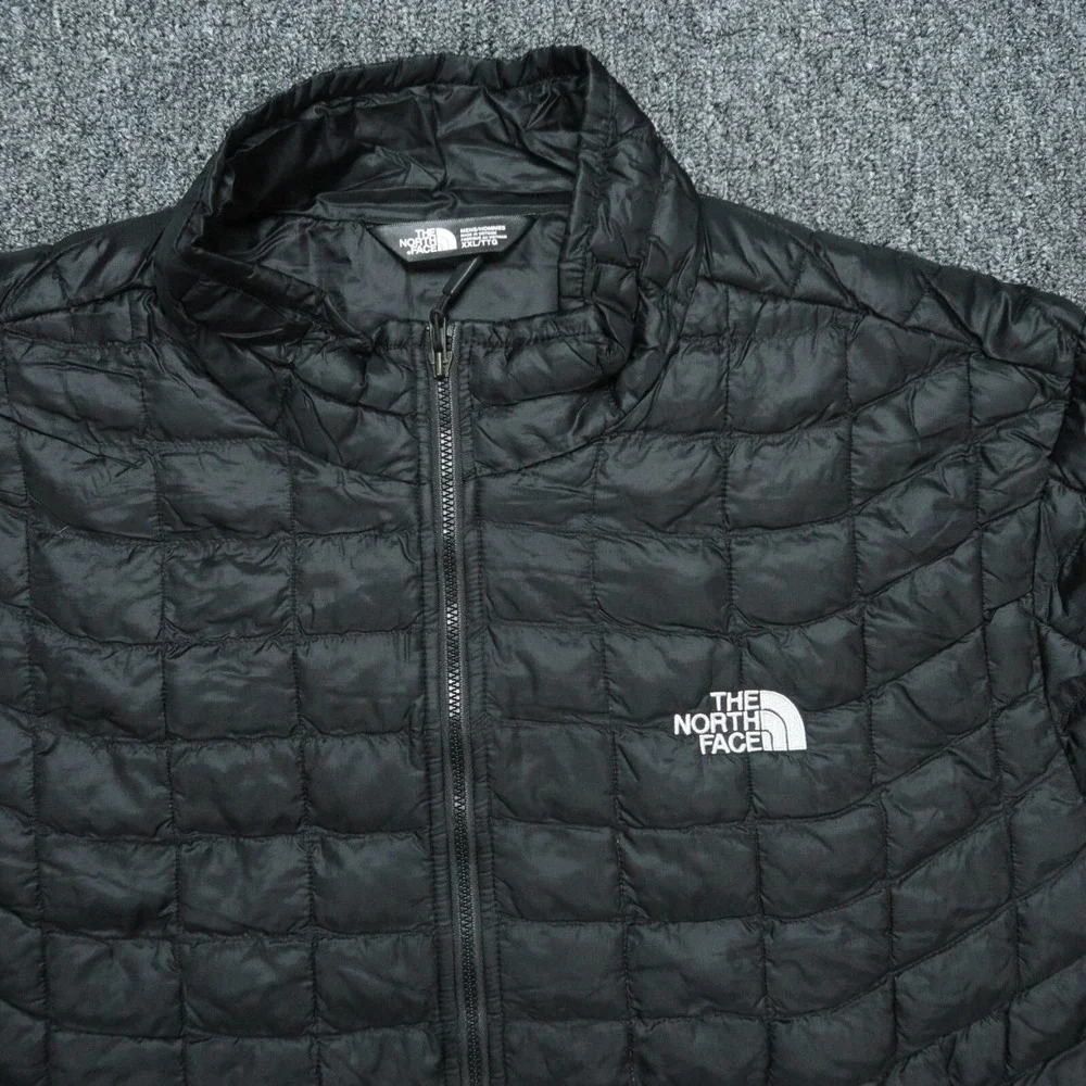 The North Face Jacket Mens XXL Black Thermoball Full Zip Pockets‎ Puffer 2XL